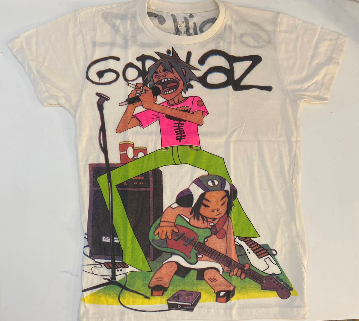 Gorillaz Rock the House Tシャツ Sサイズ Gorillaz - Rock The House Oversized Print T-Shirt - $19.99 | Noise