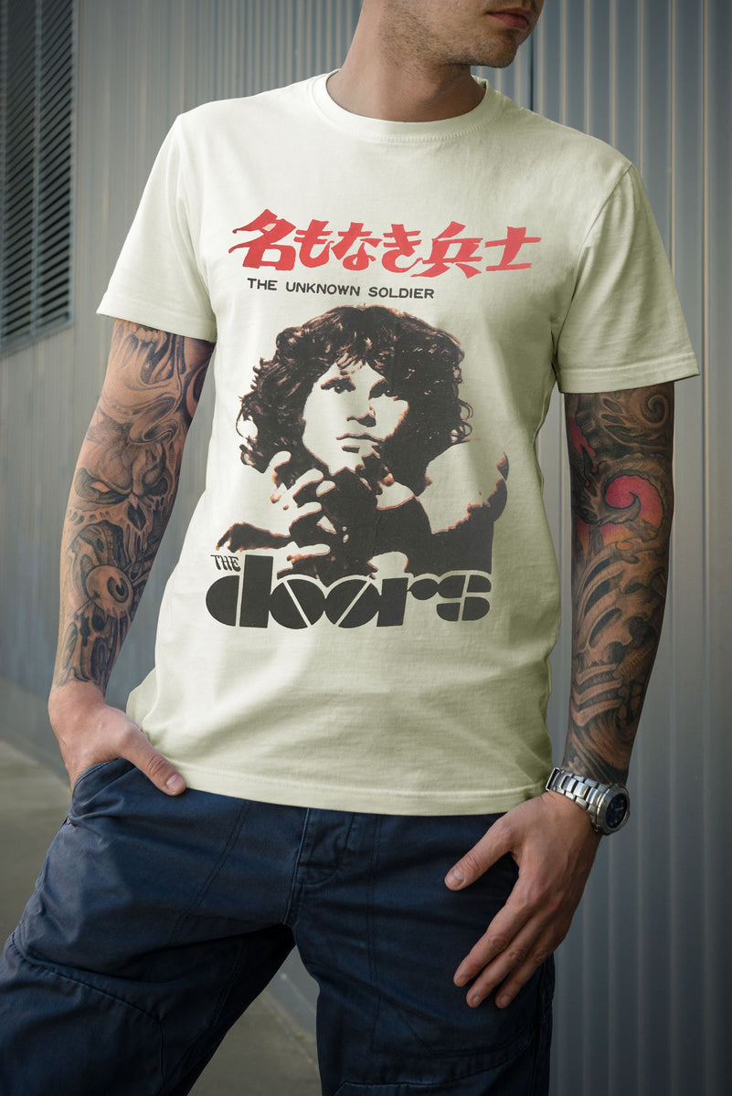 The Doors UNKNOWN SOLDIER ドアーズ刺繍入バンドTシャツ The Doors - The Unknown Soldier Japanese T-Shirt – Noise In