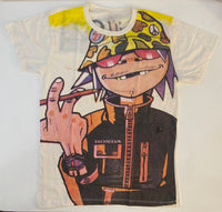 Gorillaz - 2D Honda Oversized Print T-Shirt - Noise In Stereo