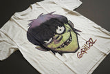 Gorillaz - Murdoc Naked (Cream White Oversized Print) T-Shirt - Noise In Stereo