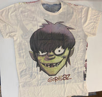 Gorillaz - Murdoc Naked (Cream White Oversized Print) T-Shirt - Noise In Stereo