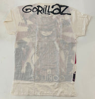 Gorillaz - Murdoc Rising Sun (Cream White Oversized Print) T-Shirt - Noise In Stereo