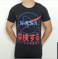 NASA Japanese Logo T-Shirt (Black) - Intergalactic Records