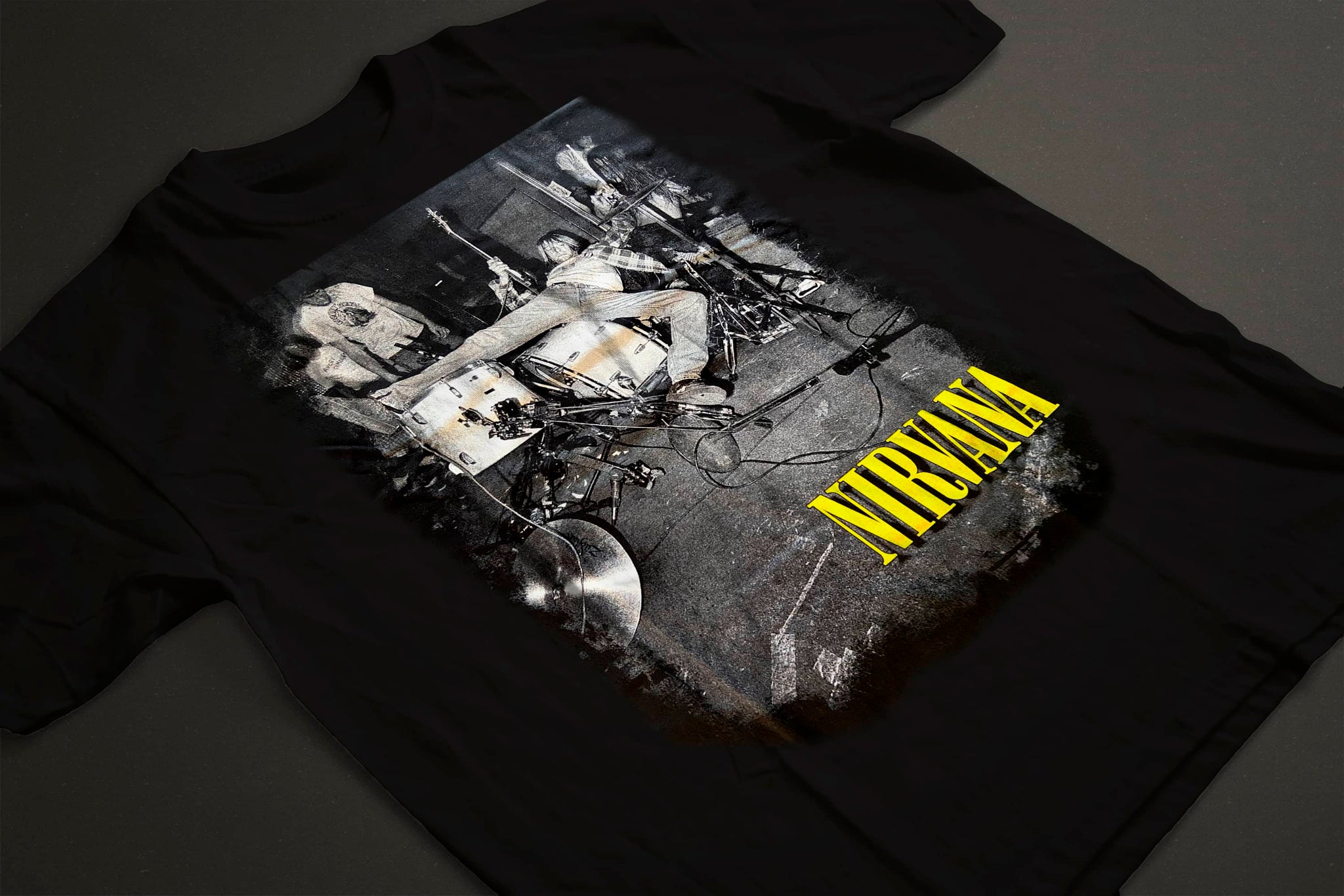 Nirvana - Kurt Drums T-Shirt (Black) - $21.99 | Noise In Stereo