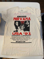 Nirvana USA Tour 91' (Unisex Cream) - Intergalactic Records