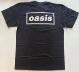 Oasis - White Logo T-Shirt (Black) - Noise In Stereo